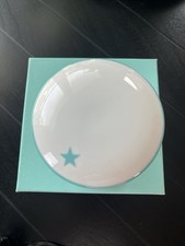 Tiffany & Co White Blue Star Ceramic 4 Round ...