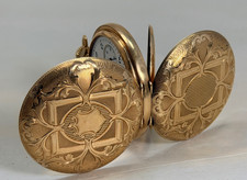 Elgin 14K Solid Gold 16 Size Hunter Case Pocket Watch Amazing Case Scrap