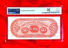 $50 Louisiana Shreveport Citizens Bank US Civil War Obsolete Currency PMG 65 EPQ — photo 3