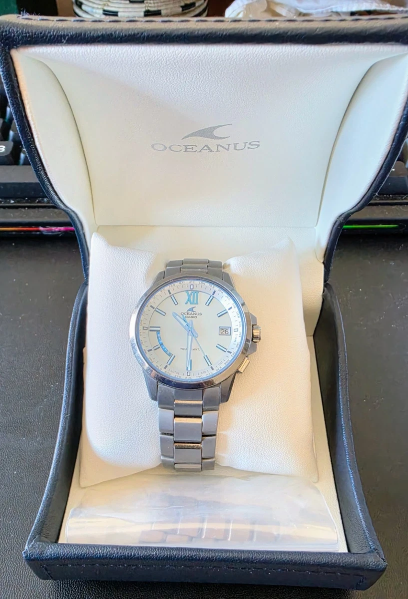 Reloj para hombre CASIO OCW-T150-2AJF OCEANUS línea de producción premium resistente solar