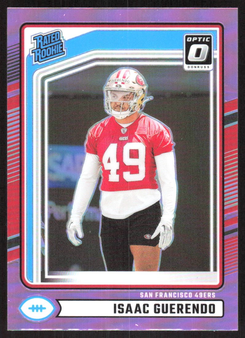 10059G 2024 Donruss #336 Isaac Guerendo Optic Rated Rookies Preview Pink