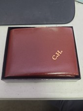 Vintage Rolfs Goatskin Leather Wallet Brown Billfold w Box USA Classic