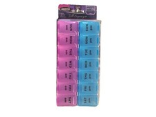 7 Day AM PM Day Evening Pill Organizer Holder New