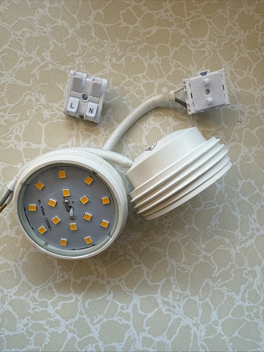 2x Briloner LED LM módulo de reparación de repuesto 5W 400lm 3000K blanco cálido Ø50mm altura 30mm