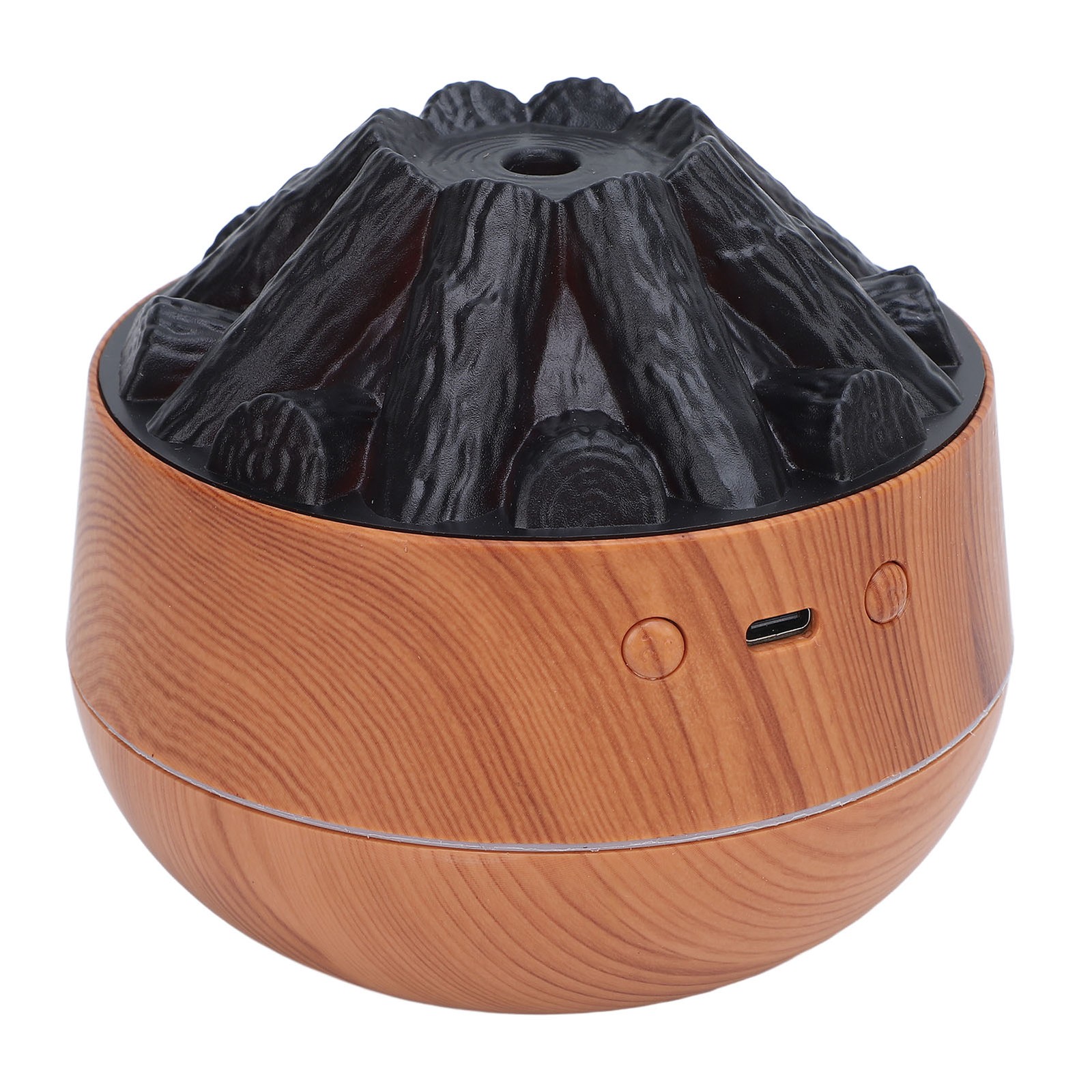 ✿ Flame Diffuser Humidifier Quiet 300ml Easy To Operate Simulated Fire