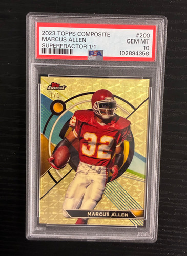 2023 Topps Composite Marcus Allen Superfractor 1/1 #200 PSA 10 GEM MT Chiefs