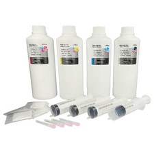 4x1000ml Nachfülltinte B/C/M/Y für Epson