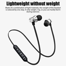 Wireless Earbuds Bluetooth 5.3 Neckband Headphones Mic Headset Stereo Earphone