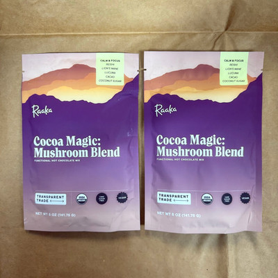 2x Cocoa Magic: Mushroom Blend, Functional Hot Chocolate Mix (Best By: 05 2026)