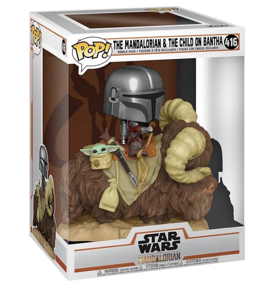 Funko Pop Star Wars The Mandalorian and The Child on Bantha #416