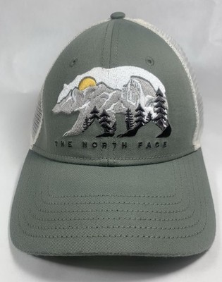 The North Face Mudder Trucker Hat Embroidered Snapback Green Bear