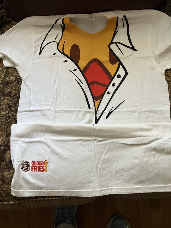 BURGER KING VINTAGE CHICKEN FRIES SHIRT SZ. Med New!!!