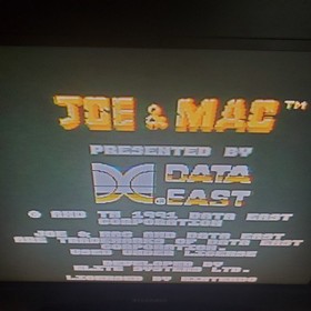 Joe & Mac Nintendo Entertainment System, 1992 NES Authentic Cart Only Video Game