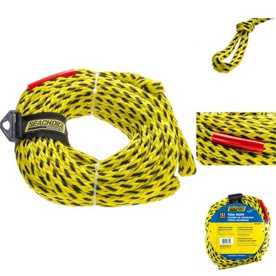 Heavy Duty 60' Tube Tow Rope For Boating 6 Riders 6000 lb Capacity UV Resistant