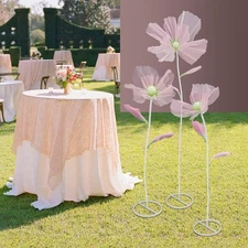 3pcs Artificial Flowers Giant Artificial Flower Decor for Wedding Background