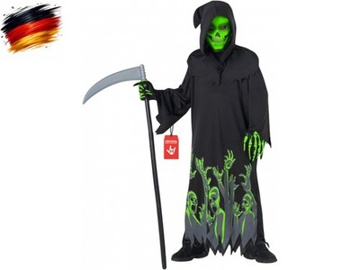 Sensenmann Kostüm Kinder, Gruseliges Halloween Kostüm