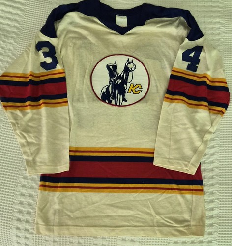 Vintage KANSAS CITY SCOUTS hockey Jersey MADE IN CANADA UNIQUE PIECE!