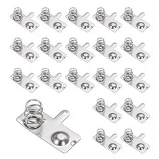 20Pcs Battery Spring Contact 20.4 x 9mm Negative Positive Bipolar, One Way