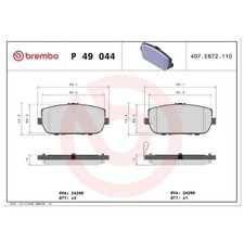 Satz Bremsbeläge Bremsklötze hinten für Mazda MX-5 3 NC 4 ND RF | 24291495