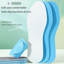 Latex Insoles Soft Sweat Absorb Deodorization Breathable Sport Shoe Pads High El