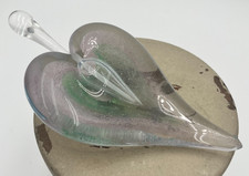 NOUROT Signed Art Glass Perfume Bottle Lavend...