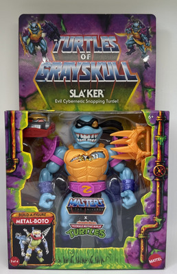 Turtles of Grayskull SLA'KER Metal-Boto BAF 6'' Action Figure MOTU x TMNT HVJ64