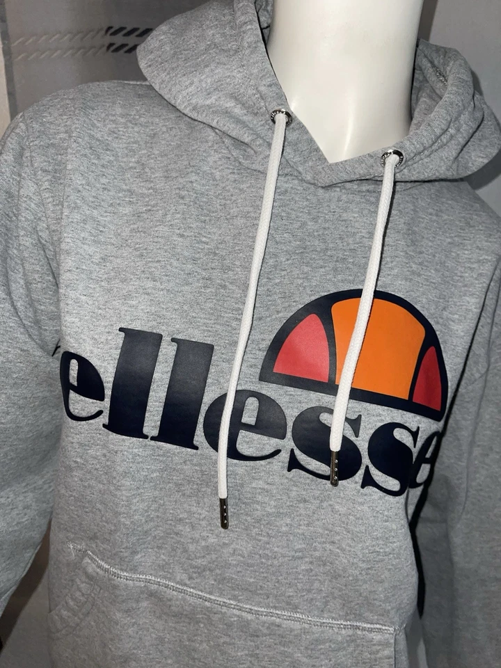 ellesse Damen Pullover Kapuzen Sweat Pulli Hoodie grau Gr M - Bild 3 von 4