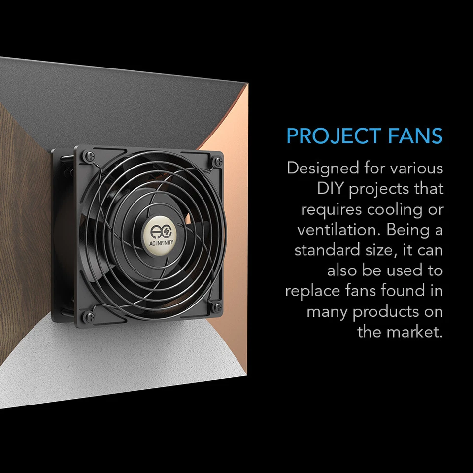 200mm 60mm Cooling Muffin Axial Fan High-Speed 120V AC 8" (HS2060A-X) - Image 2 of 4