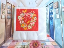Vintage VALENTINE'S DAY FLOWER HEART Paper Napkins Hallmark BEVERAGE NEW