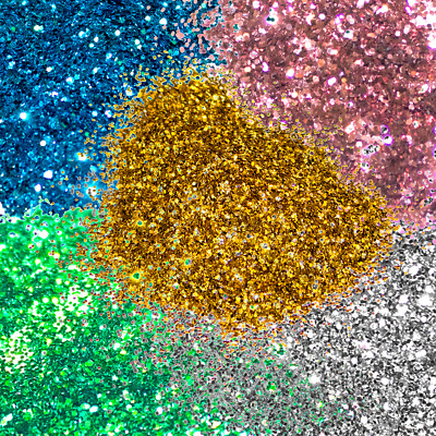 HPDC-100 Hologramm Glanz Metallic Dekochips Farbflocken Farbchips Decochips
