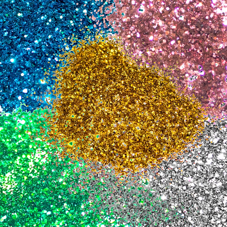 HOME PROFIS HPDC-100 Hologramm Glanz Metallic Dekochips Farbflocken Farbchips Decochips