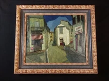 Jean PESCE (1926) - Saint Gilles du Gard - Oil on canvas - Signed - Framed