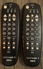 Genuine RCA Systemlink 3 RCU300Wd Remote Control Pair Universal TV Vcr Cbl Lot