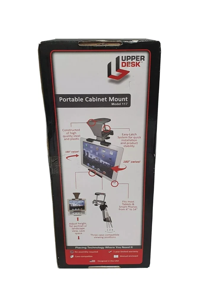 Upper Desk 117 Tablet Mount Holder Stand Fits most Tablets Android Apple Iphones - Image 4 of 4