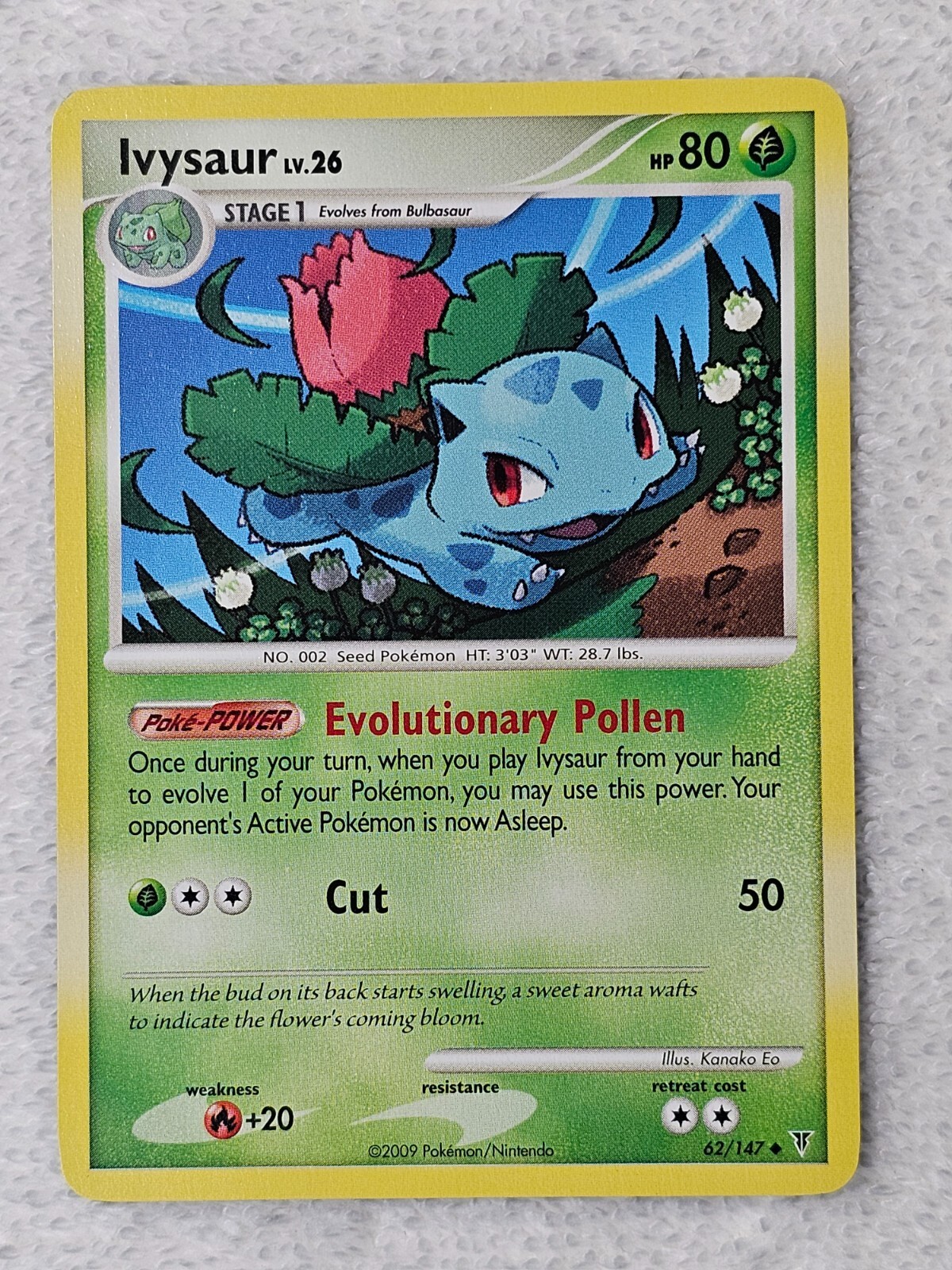 Ivysaur (62/147) Supreme Victors - Uncommon - Pokemon TCG - 2009 NM