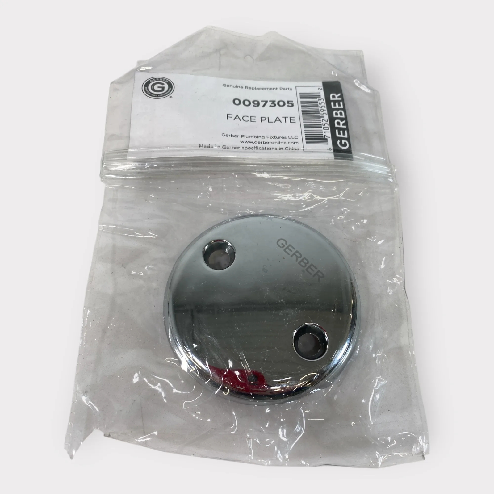 Gerber 0097305 Chrome Replacement Face Plate W/ Laser Etched Logo **New**