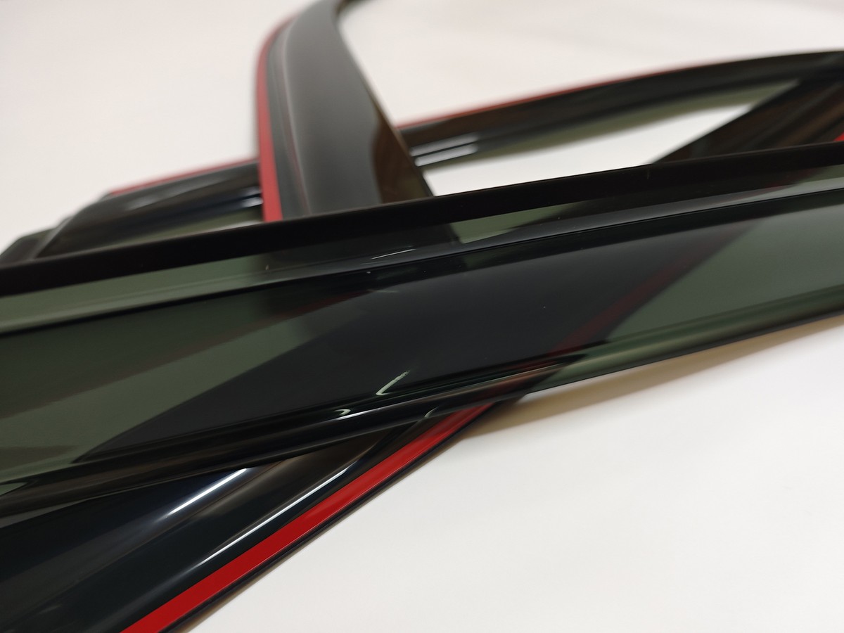 In Channel Window Rain Guards Fit 2015-2021 Ford F-150 Super Crew Out-Channel Vent S Rain Sun Wind Guards Shade Deflectors By Window Visor