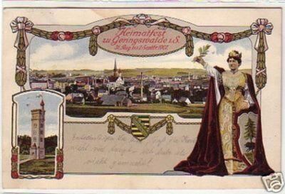 23958 Postcard Lithograph Heimatfest zu Geringswalde 1907