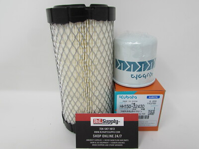 GENUINE KUBOTA ENGINE OIL & AIR FILTER KIT RTV500 RTV 500 (S/N =19024)