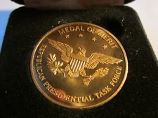 REPUBLICAN PRESIDENTIAL TASK FORCE MEDAL OF MERIT COIN IN THE CASE BBA-23D