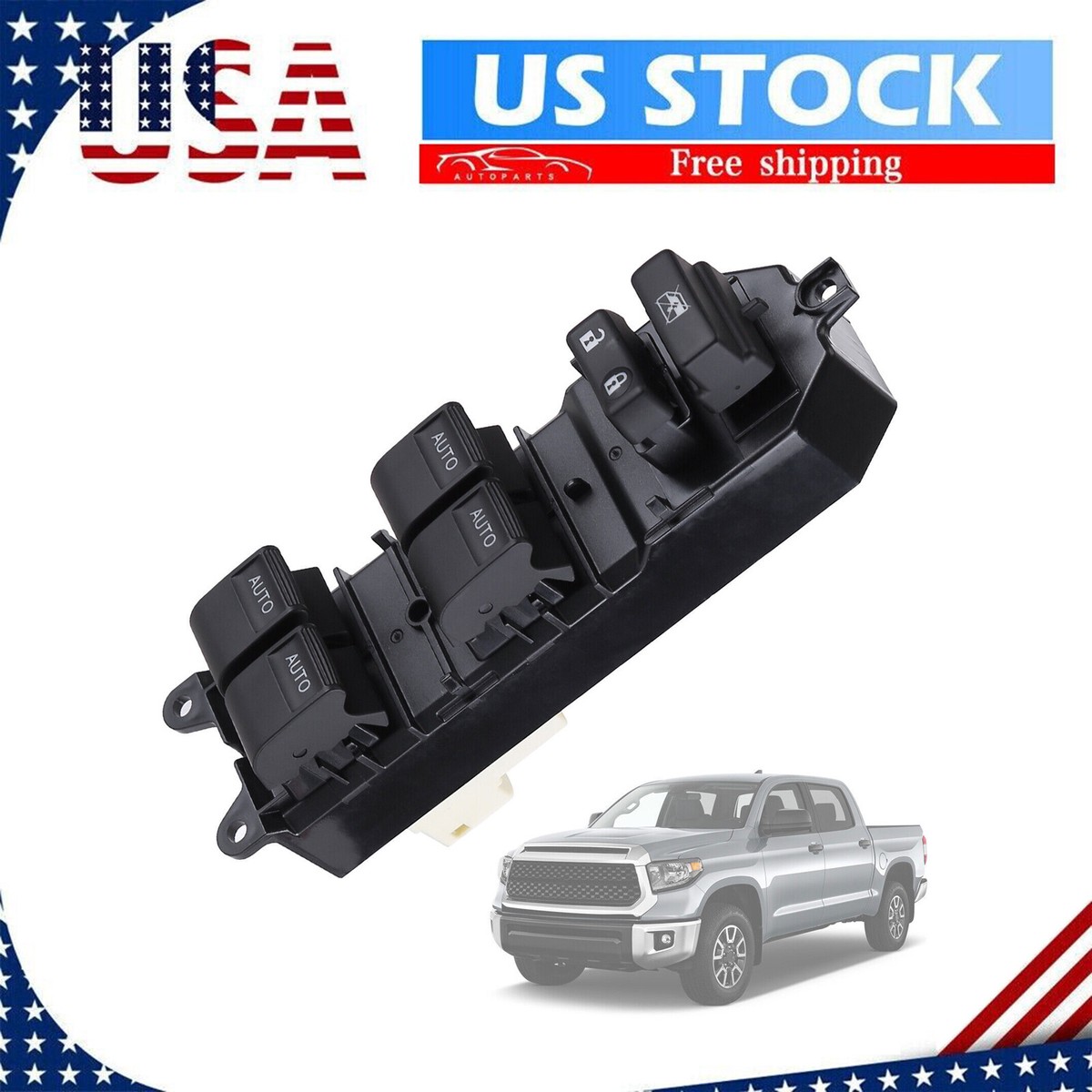 For Toyota Tundra 84820-0R040 Driver Side LED Power Window Switch