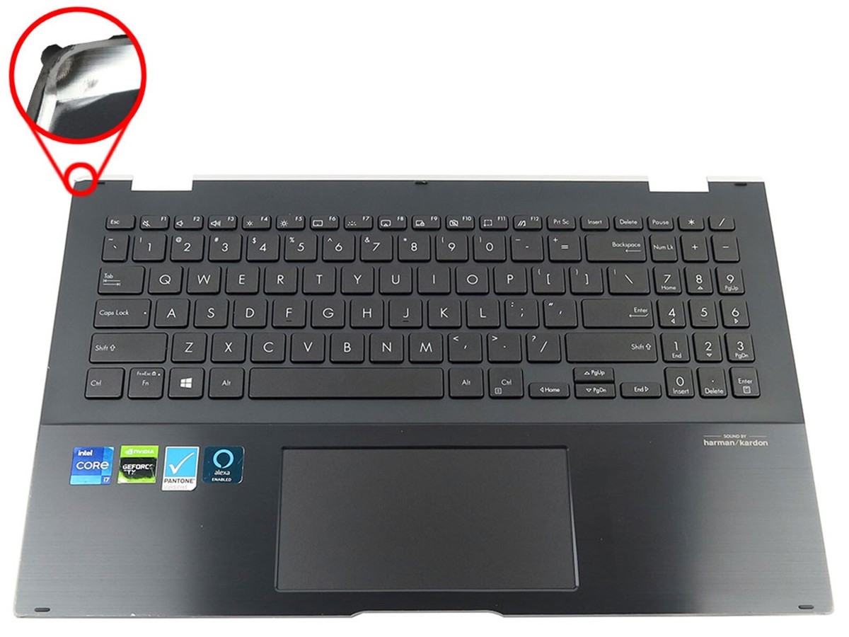 ASUS FLIP 15 Q528 US KEYBOARD PALMREST TOUCHPAD ASSEMBLY