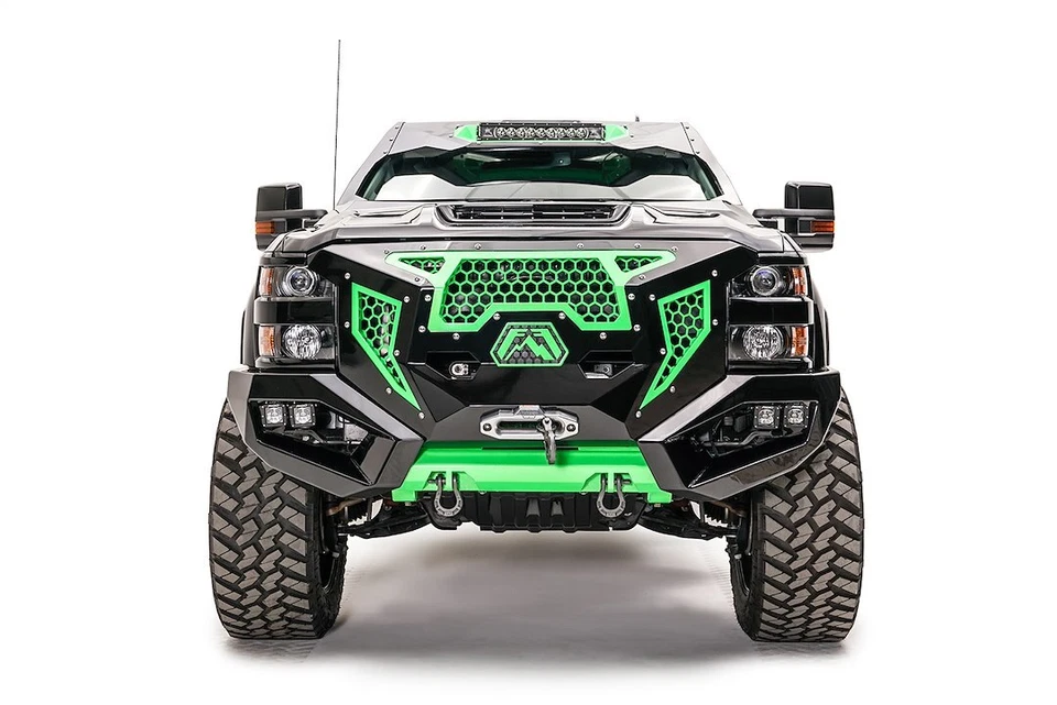 Front Bumper for 2017-2019 Chevrolet Silverado 2500 HD, Fab Fours GR3000-1 - Image 3 of 4