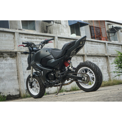 Full Set Of 5 Pieces Plastic ABS Matte Black For HONDA GROM 125