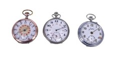 Taschenuhr Konvolut Junghans 3 Stück teildefekt Wecker 