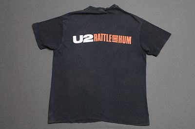 M * faded vtg 80s 1988 U2 Rattle and Hum t shirt * 74.123 | eBay