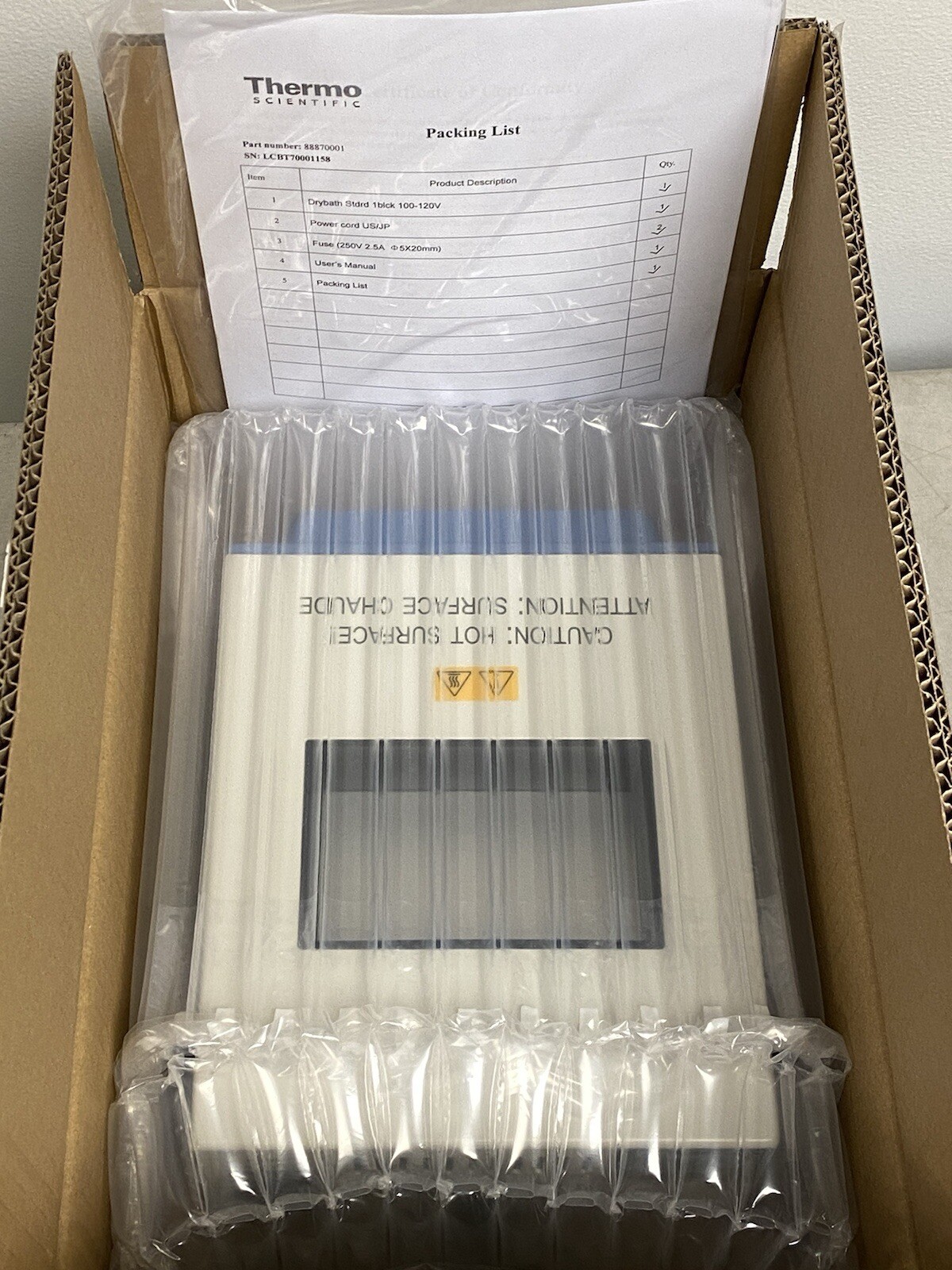 Thermo Scientific Digital Dry Bath/Block Heater 88870001 New Opened Box No Block