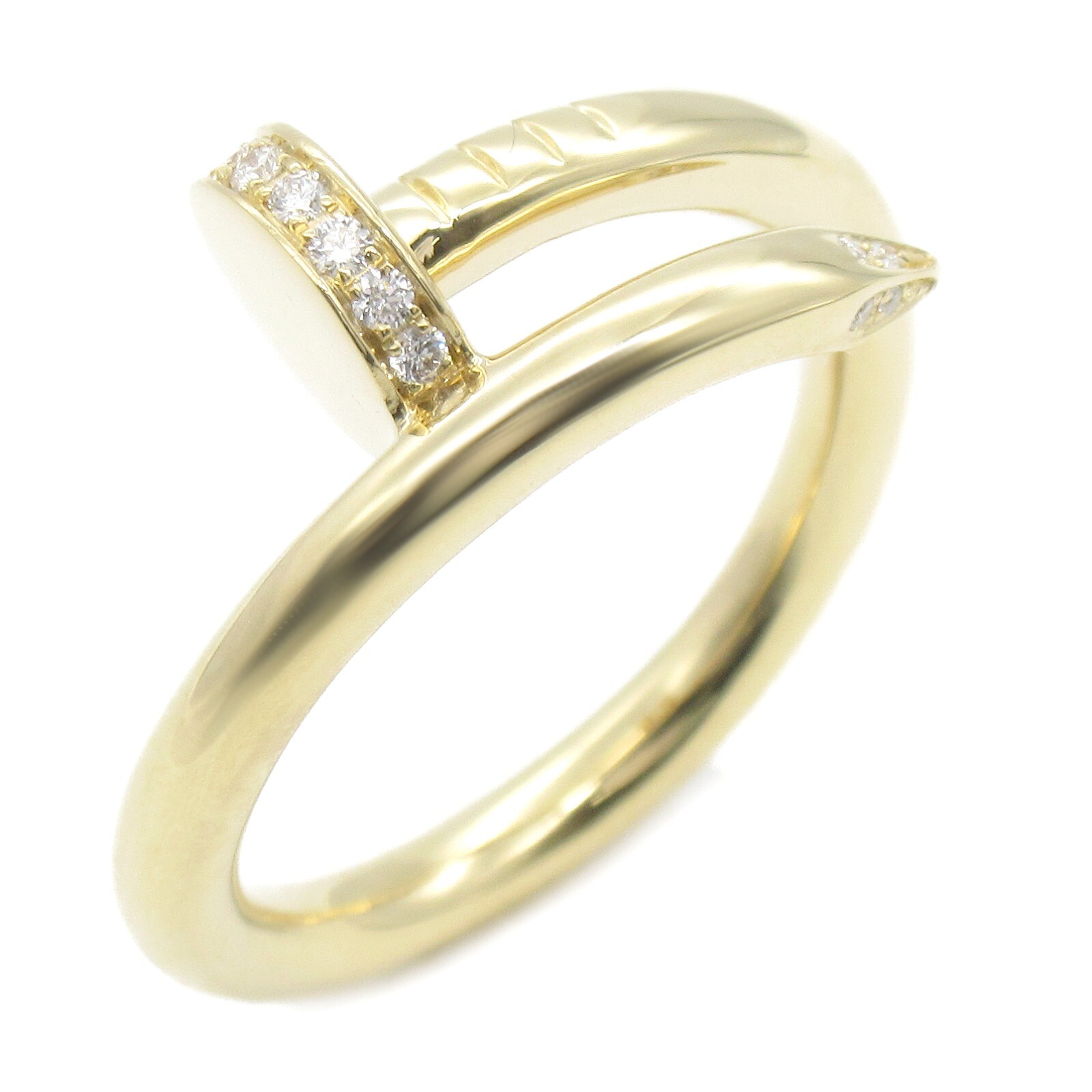 juste un clou ring yellow gold diamonds