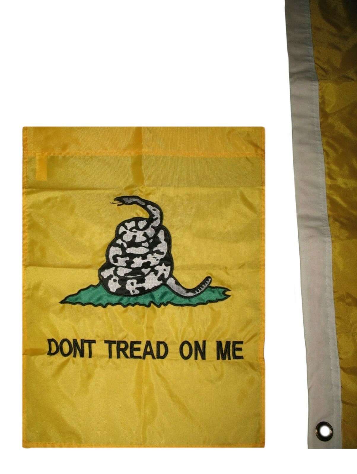 VOLTA Embroidered Gadsden Flag 3x5 FT | Double-Sided Don't Tread On Me