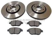 PEUGEOT 307 CC 1.6 2.0 & HDI 2003-2008 FRONT 2 BRAKE DISCS & PADS CHECK SIZE
